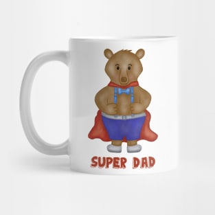 Super dad cute bear Mug